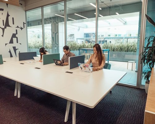 Modern coworking space in Mexico City